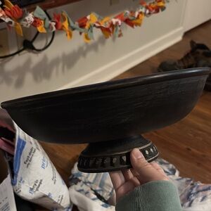 Elegant Black Decorative Bowl
